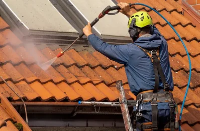 Démoussage et hydrofuge de toiture à Angerville